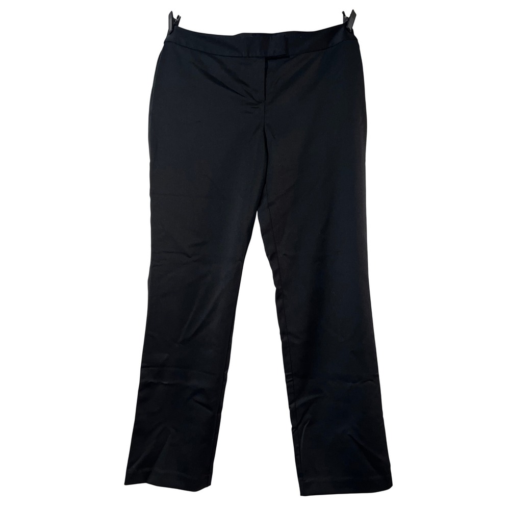 J. Jill Womens Black Stretch Straight Leg Career Trousers Dress Pants Size 14